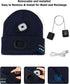 Bluetooth Beanie Hat with LED Light  Wireless Headphones